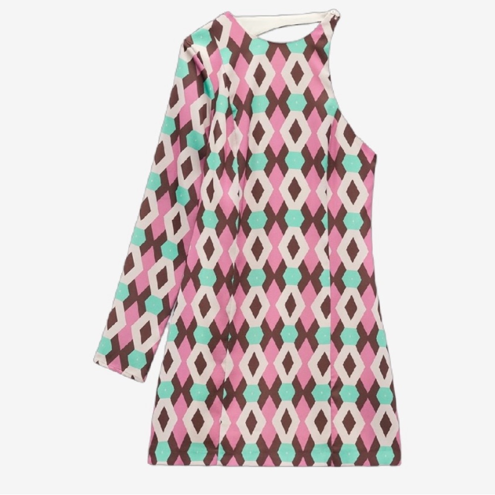Geometric Patterned Dress